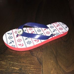 Nautical flip flops! ⚓️☀️
